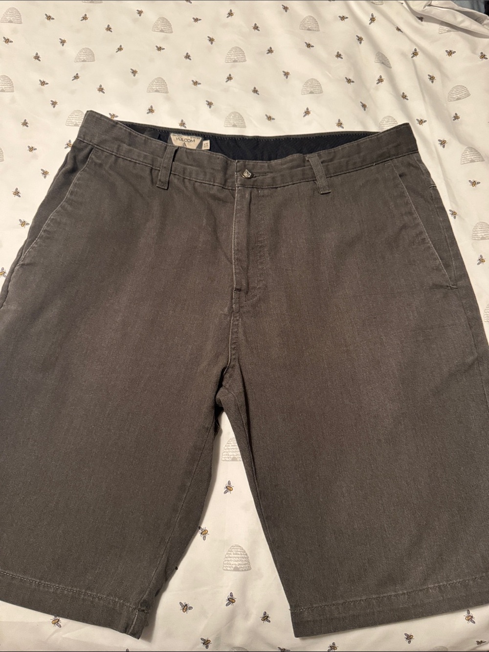 Volcom Men's Dark Gray Chino Shorts